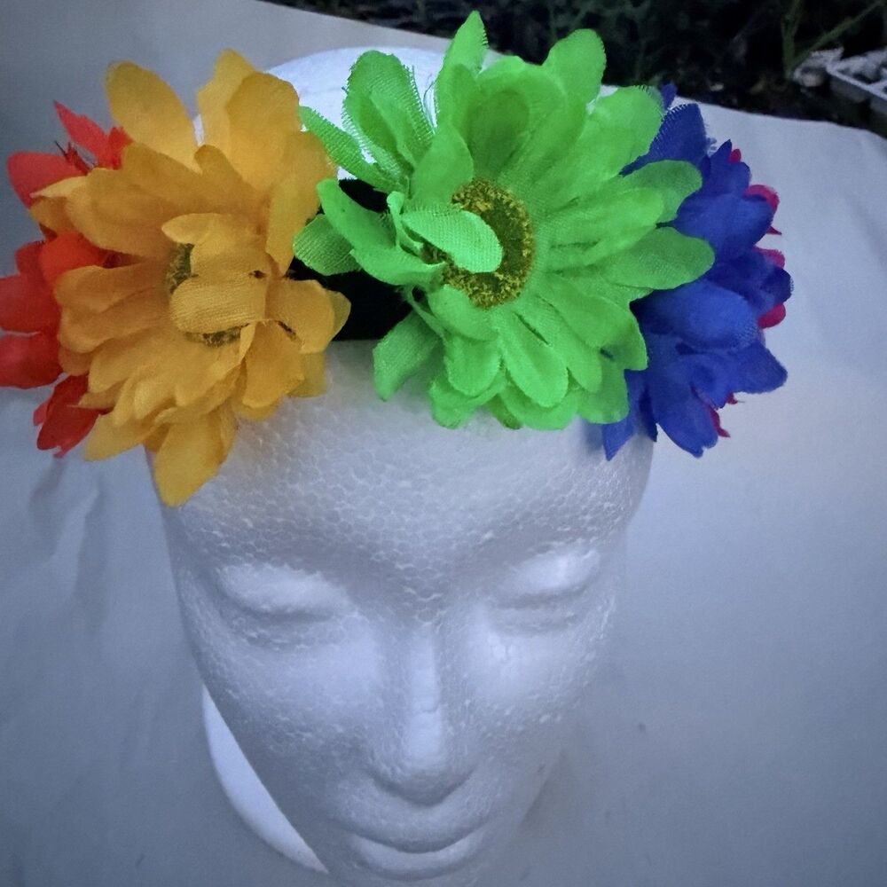 Elasticity Headband Artificial Sunflower Wreath head band Stretch Headdress